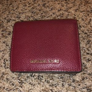 Michael Kors red small wallet